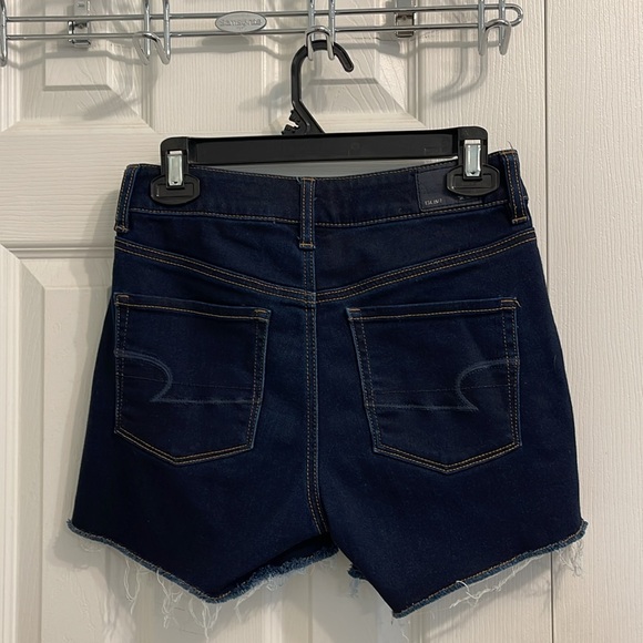Dark Blue Denim Shorts - Picture 2 of 2